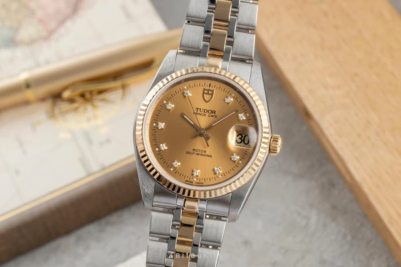 Tudor Prince Date steel automatic men's watch 74033 [2604803]