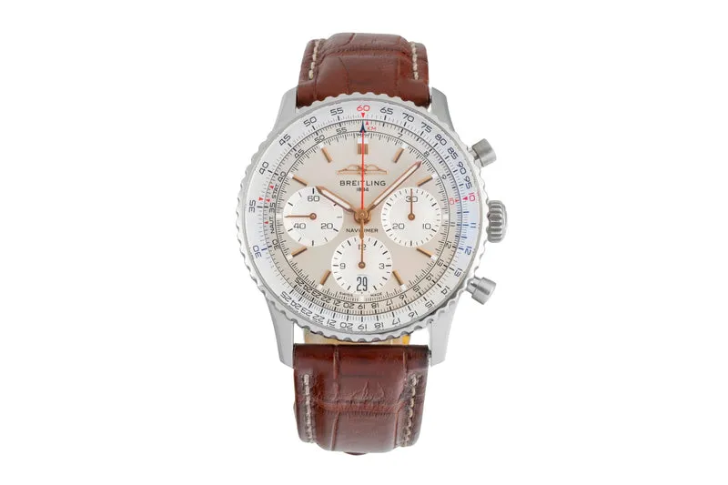 Breitling Navitimer 01 chronograph steel automatic men's watch AB0139 LP: 9500EUR [2604900]