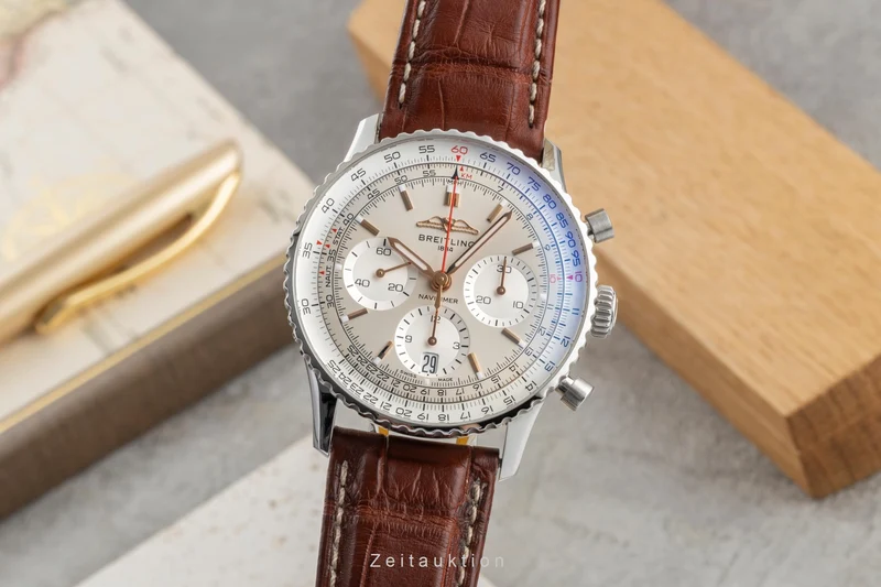 Breitling Navitimer 01 chronograph steel automatic men's watch AB0139 LP: 9500EUR [2604900]