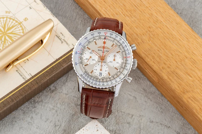 Breitling Navitimer 01 chronograph steel automatic men's watch AB0139 LP: 9500EUR [2604900]