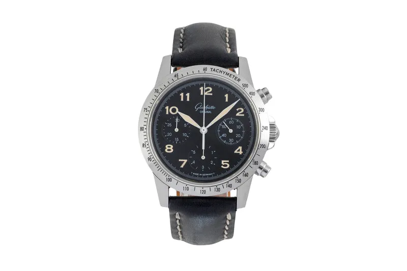 Glashütte Navigator chronograph steel automatic men's watch 10-66-07-07-0 [2604019]