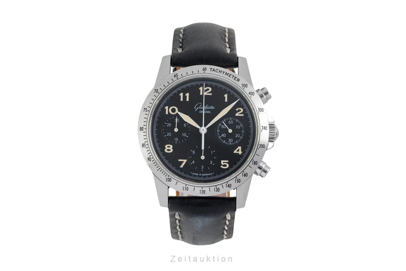 Glashütte Navigator chronograph steel automatic men's watch 10-66-07-07-0 [2604019]