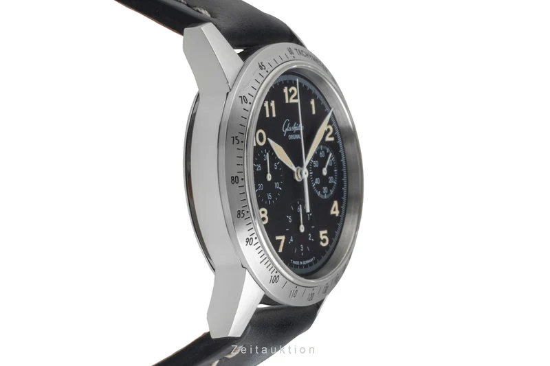Glashütte Navigator chronograph steel automatic men's watch 10-66-07-07-0 [2604019]