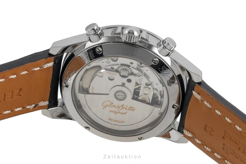 Glashütte Navigator chronograph steel automatic men's watch 10-66-07-07-0 [2604019]