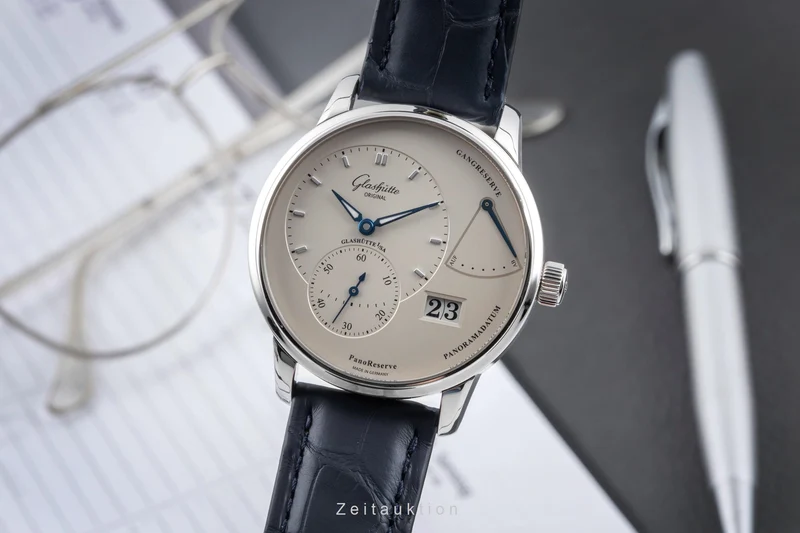 Glashütte PanoMaticReserve steel manual winding men's watch 1-65-01-22-12-04 LP: 11800EUR [2604534]