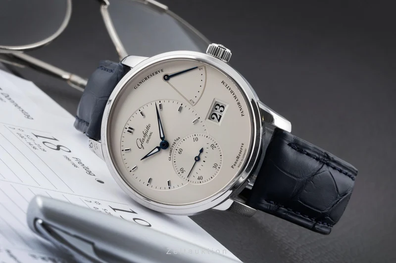 Glashütte PanoMaticReserve steel manual winding men's watch 1-65-01-22-12-04 LP: 11800EUR [2604534]