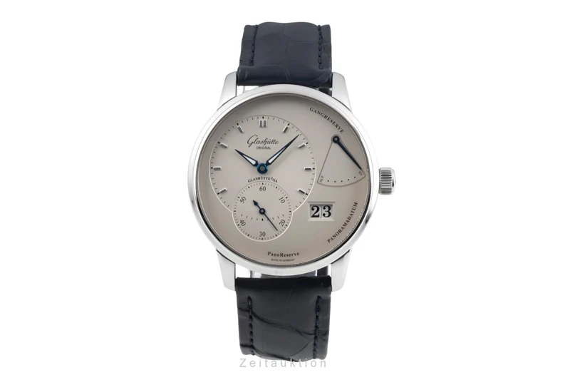 Glashütte PanoMaticReserve steel manual winding men's watch 1-65-01-22-12-04 LP: 11800EUR [2604534]