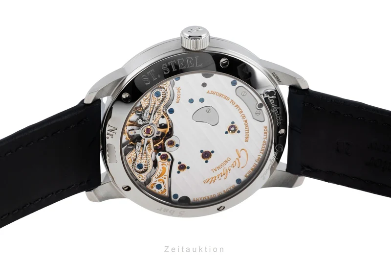 Glashütte PanoMaticReserve steel manual winding men's watch 1-65-01-22-12-04 LP: 11800EUR [2604534]