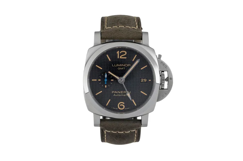 Panerai Luminor GMT steel automatic men's watch PAM01535 LP: 9600EUR [2604441]