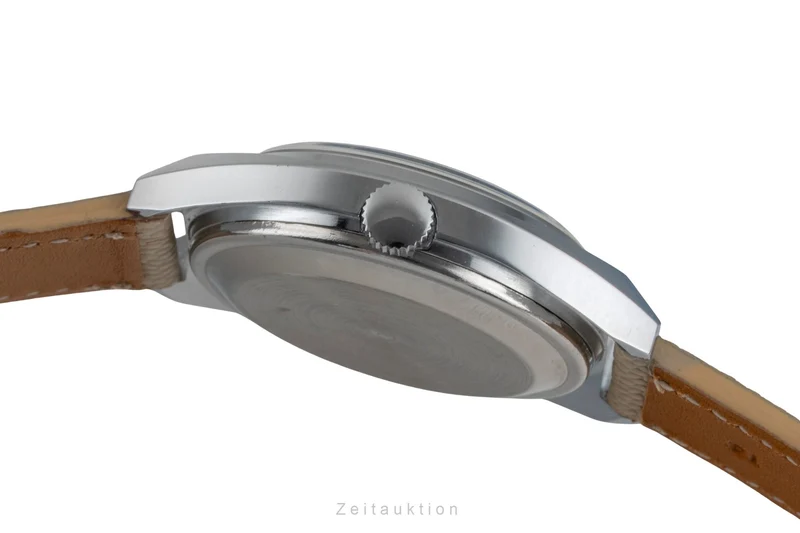 Glashütte Spezichron chromed brass automatic men's watch Vintage [2604201]