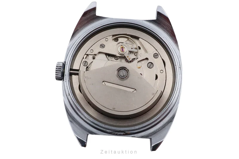 Glashütte Spezichron chromed brass automatic men's watch Vintage [2604201]