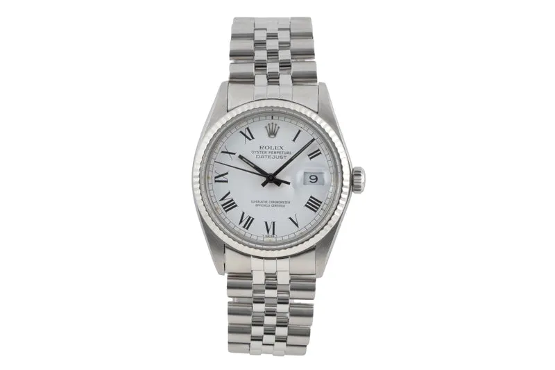 Rolex Datejust steel / white gold automatic men's watch 16014 Vintage [2604567]