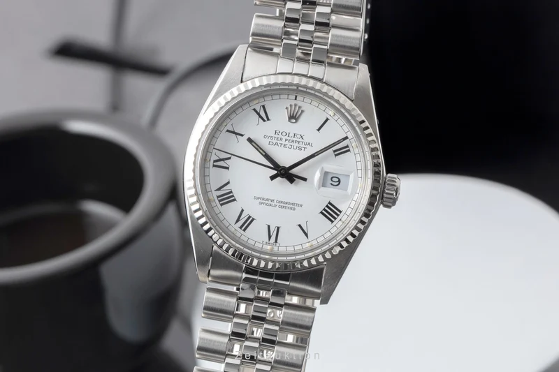 Rolex Datejust steel / white gold automatic men's watch 16014 Vintage [2604567]