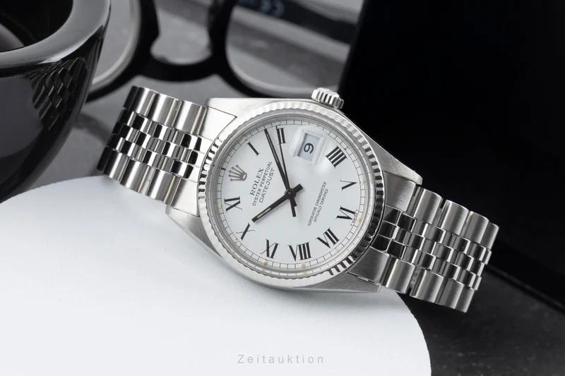 Rolex Datejust steel / white gold automatic men's watch 16014 Vintage [2604567]
