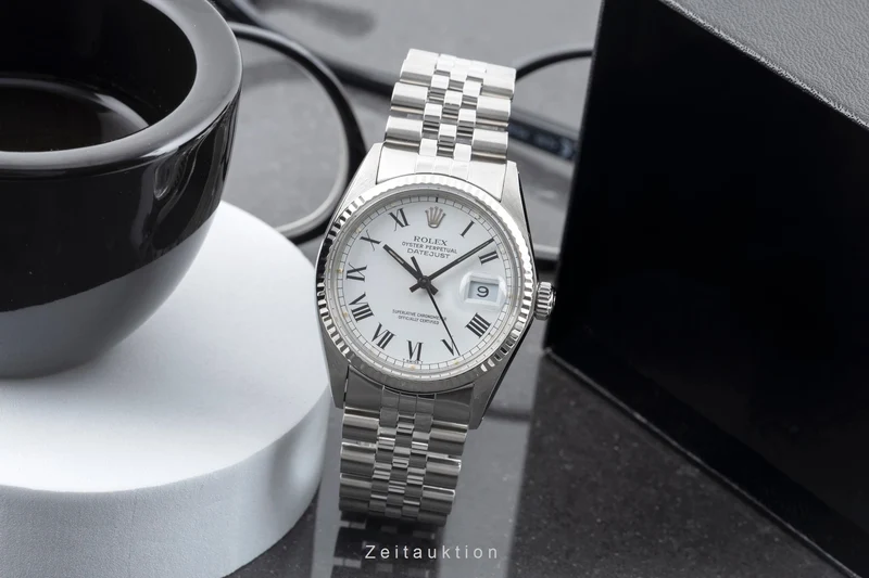 Rolex Datejust steel / white gold automatic men's watch 16014 Vintage [2604567]