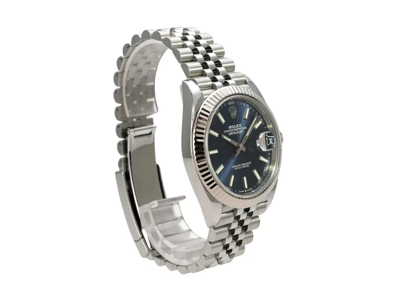 Rolex Datejust 41 Edelstahl Weißgold 126334 Blau Jubile-Band