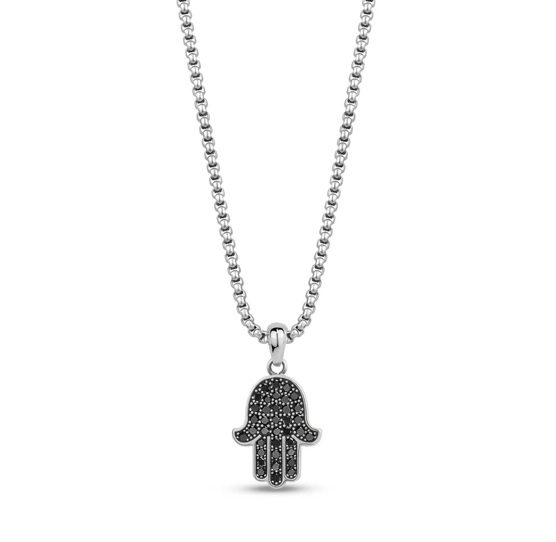 Hamsa-Anhänger mit Steinbesatz