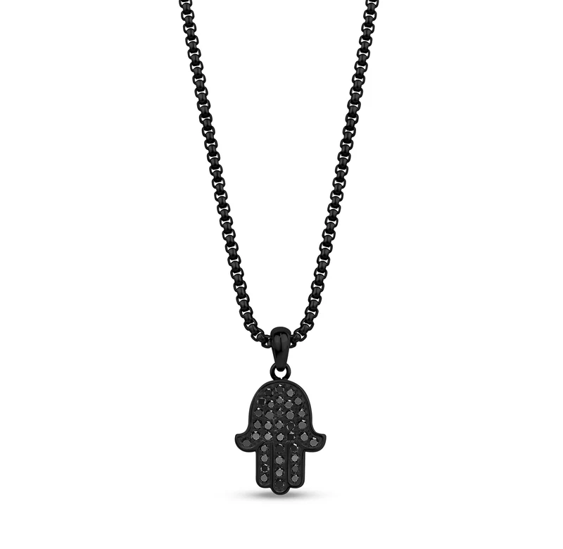 Hamsa-Anhänger mit Steinbesatz