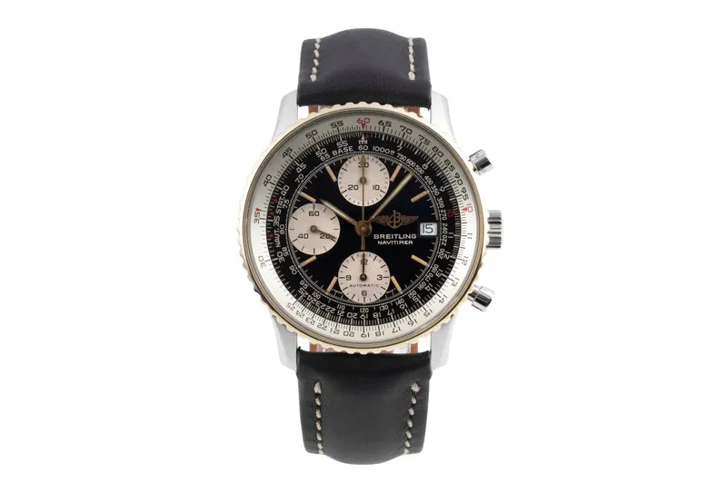 Breitling Old Navitimer chronograph gilt / steel automatic men's watch B13019 [2604081]