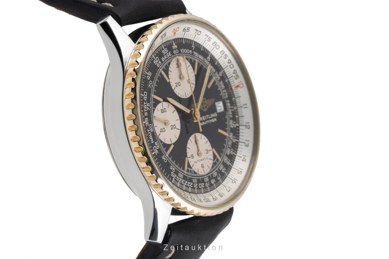 Breitling Old Navitimer chronograph gilt / steel automatic men's watch B13019 [2604081]