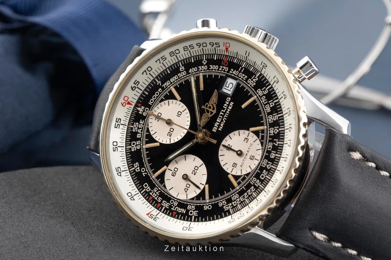 Breitling Old Navitimer chronograph gilt / steel automatic men's watch B13019 [2604081]