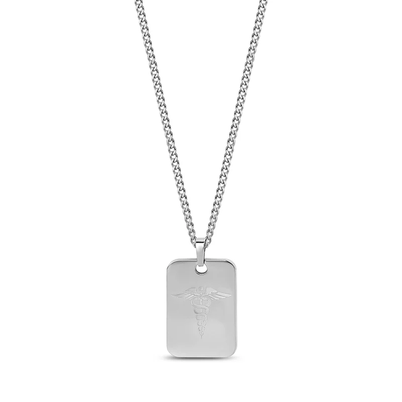 Medizinischer Caduceus Hundemarke