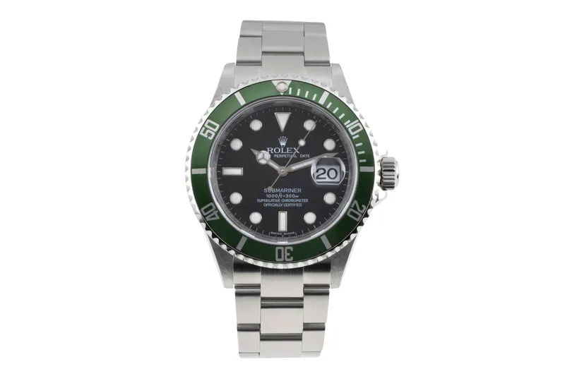 Rolex Submariner steel automatic men's watch 16610LV [2604762]