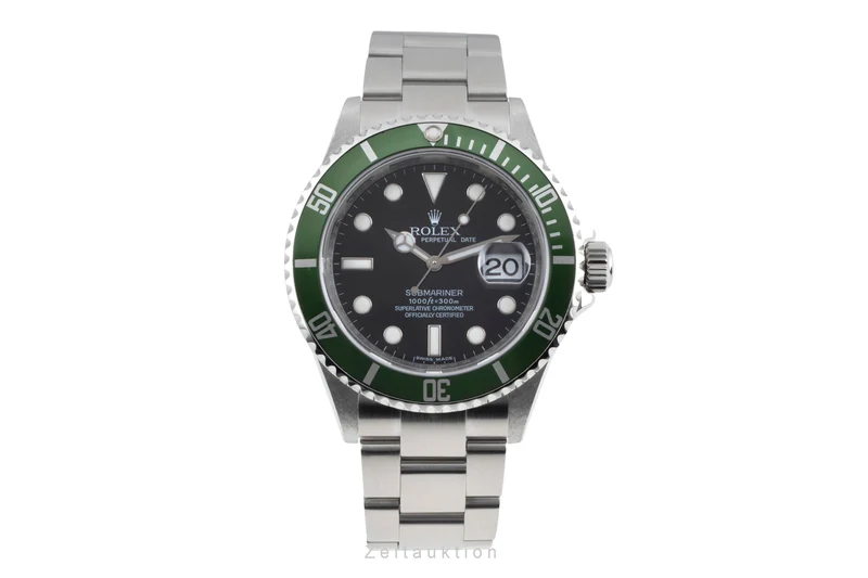 Rolex Submariner steel automatic men's watch 16610LV [2604762]