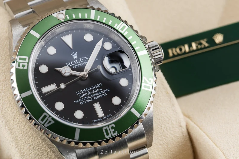 Rolex Submariner steel automatic men's watch 16610LV [2604762]