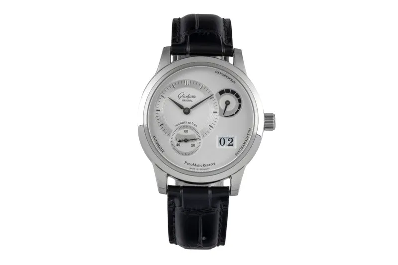 Glashütte PanoMaticReserve steel automatic men's watch 90-03-02-02-04 [2604372]