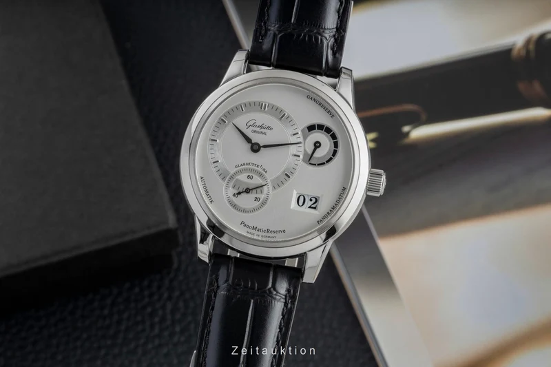 Glashütte PanoMaticReserve steel automatic men's watch 90-03-02-02-04 [2604372]