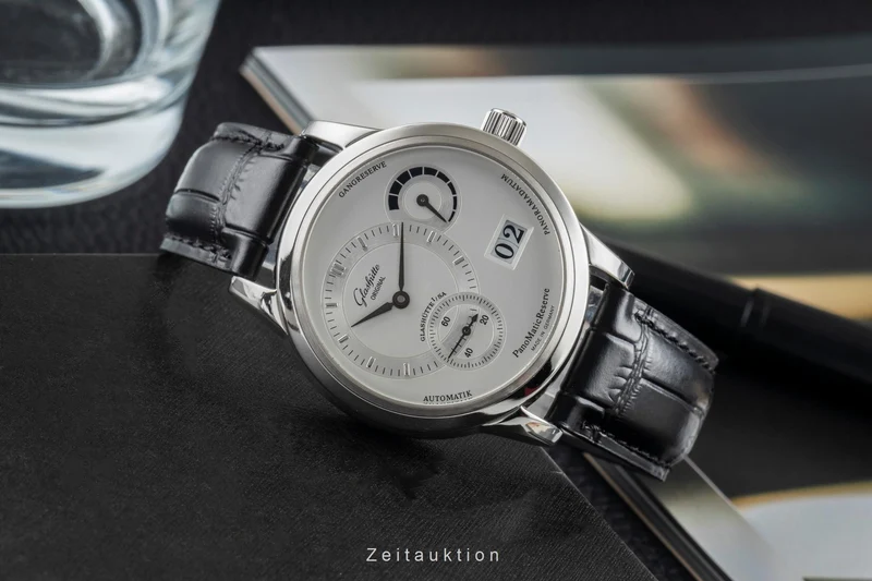 Glashütte PanoMaticReserve steel automatic men's watch 90-03-02-02-04 [2604372]