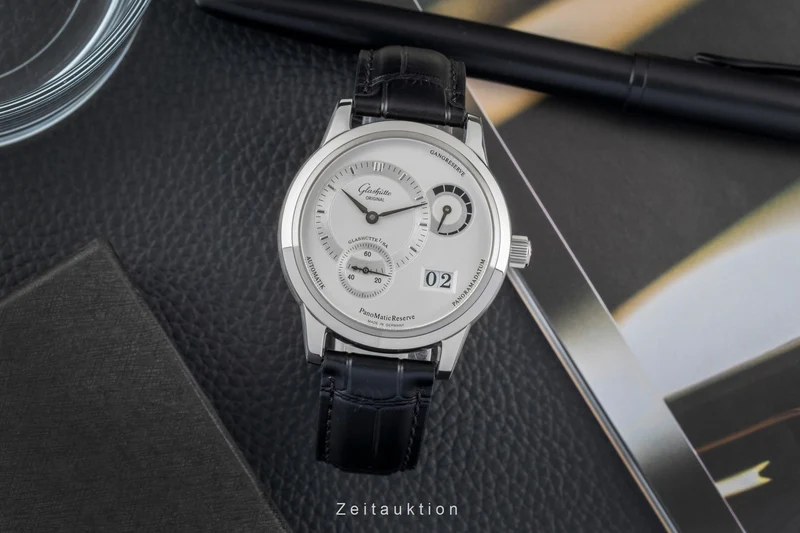 Glashütte PanoMaticReserve steel automatic men's watch 90-03-02-02-04 [2604372]