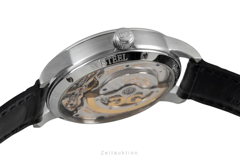 Glashütte PanoMaticReserve steel automatic men's watch 90-03-02-02-04 [2604372]