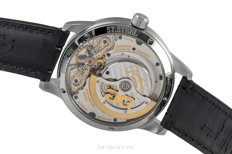 Glashütte PanoMaticReserve steel automatic men's watch 90-03-02-02-04 [2604372]