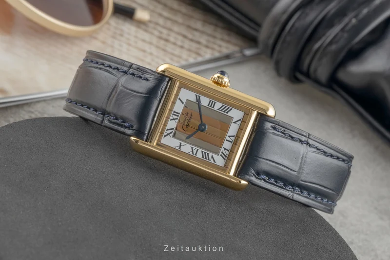 Cartier Tank silver-gilt quartz women's watch 5057001 [2604699]