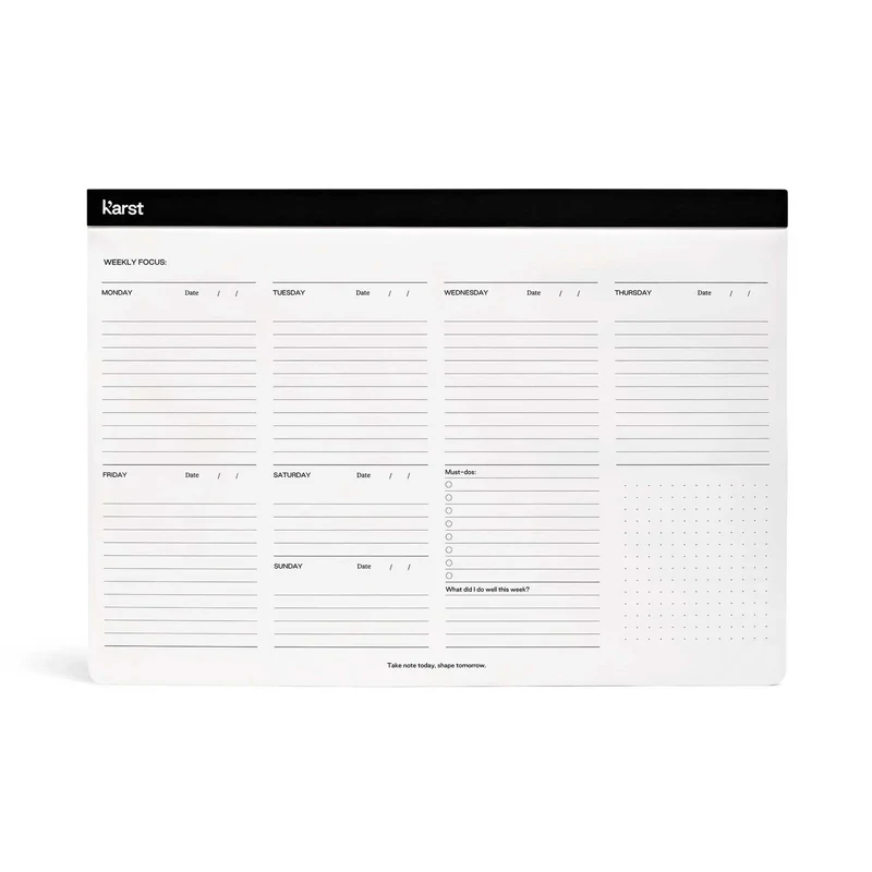 WEEKLY DESK PAD | WOCHENPLANER | A4 | KarstGoods