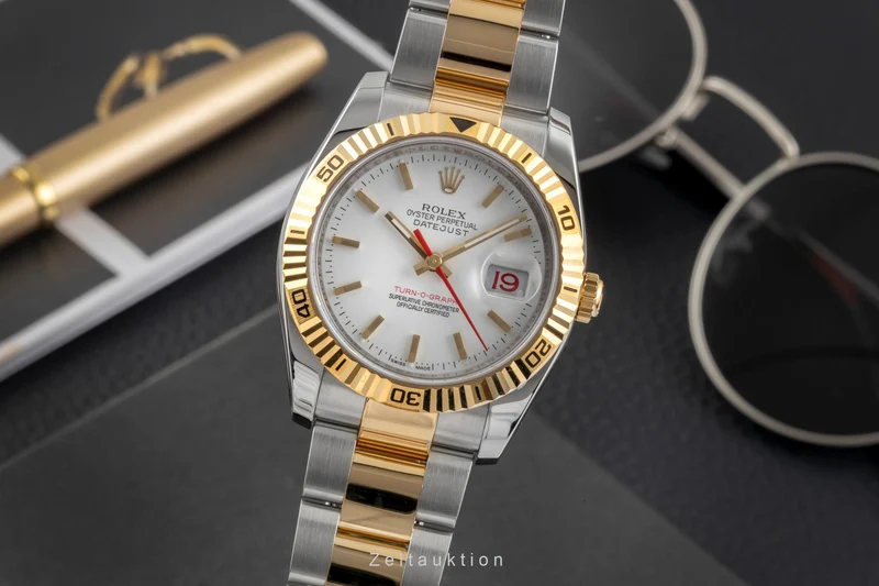 Rolex Datejust Turn-O-Graph steel / gold automatic men's watch 116263 [2605063]