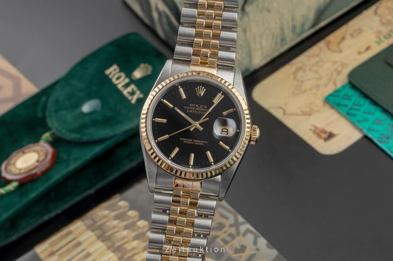Rolex Datejust steel / gold automatic men's watch 16233 LP: 15350EUR [2604353]