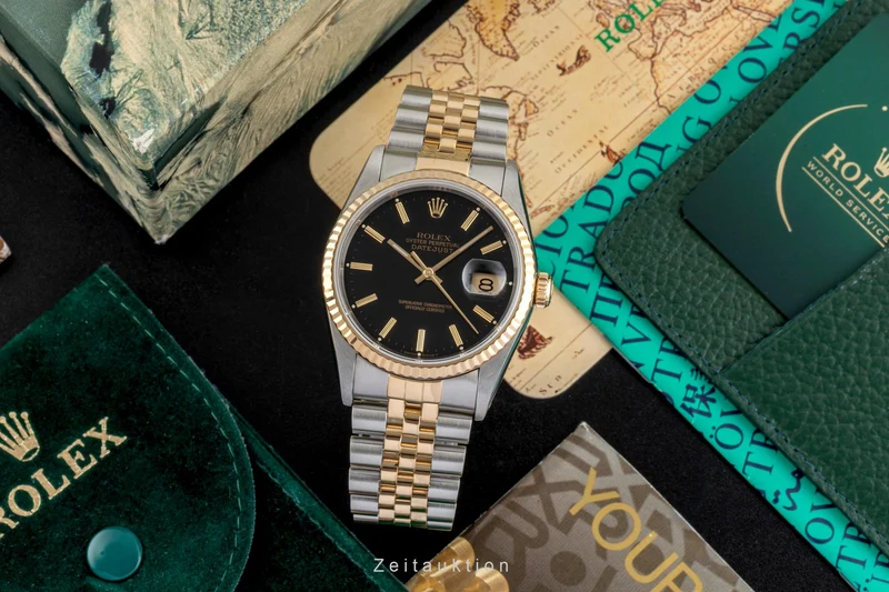 Rolex Datejust steel / gold automatic men's watch 16233 LP: 15350EUR [2604353]