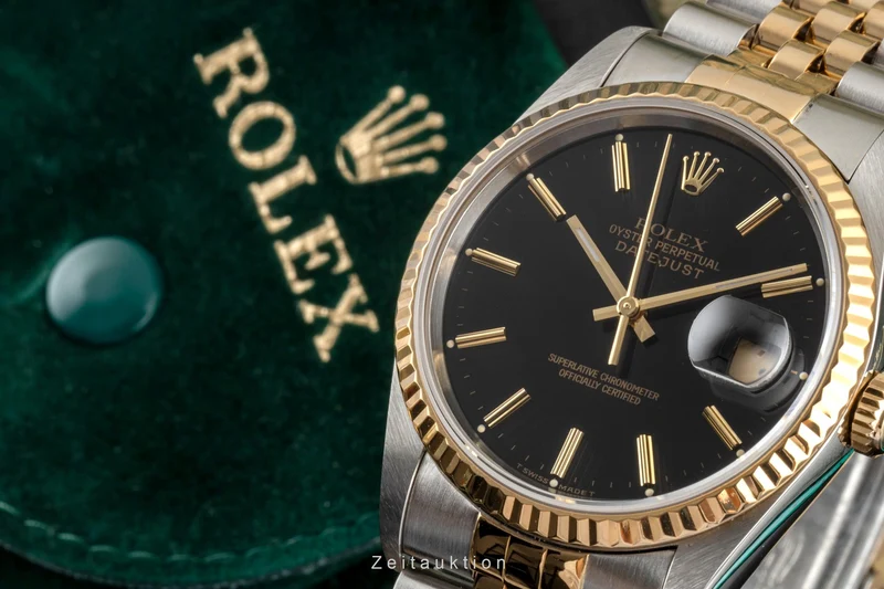 Rolex Datejust steel / gold automatic men's watch 16233 LP: 15350EUR [2604353]