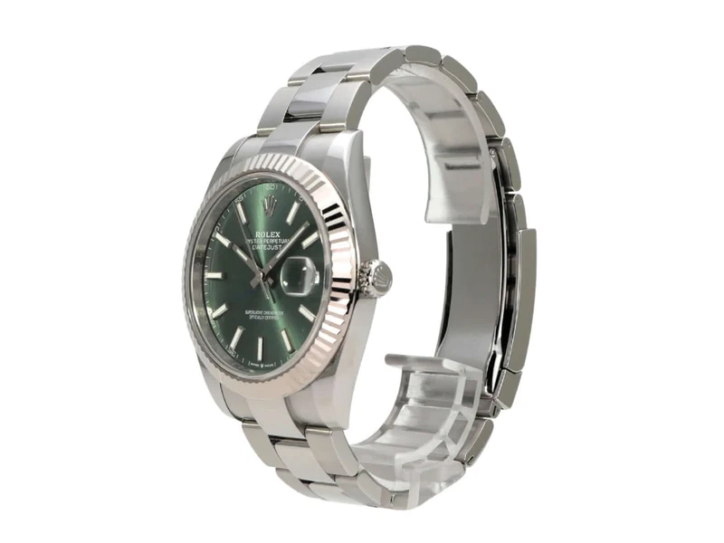Rolex Datejust 41 Edelstahl Weißgold 126334 Mint Green