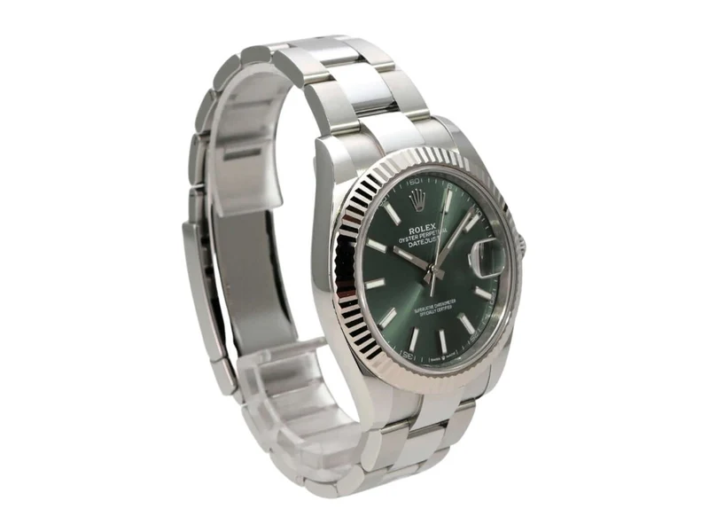 Rolex Datejust 41 Edelstahl Weißgold 126334 Mint Green