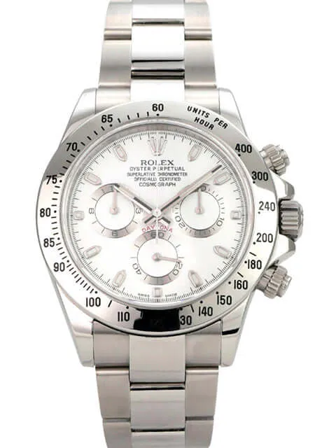 Rolex Daytona Edelstahl 116520 Weiß