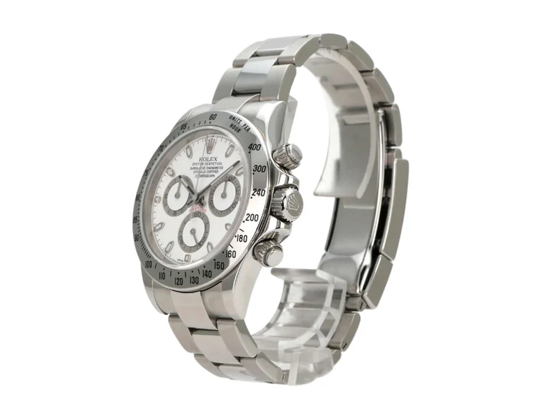 Rolex Daytona Edelstahl 116520 Weiß