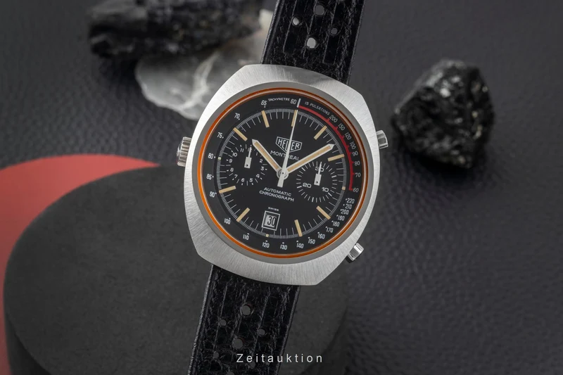 Heuer Montreal chronograph steel automatic men's watch 110.503NC Vintage [2603943]