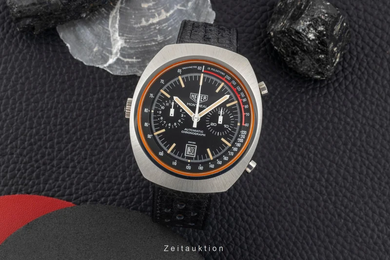 Heuer Montreal chronograph steel automatic men's watch 110.503NC Vintage [2603943]