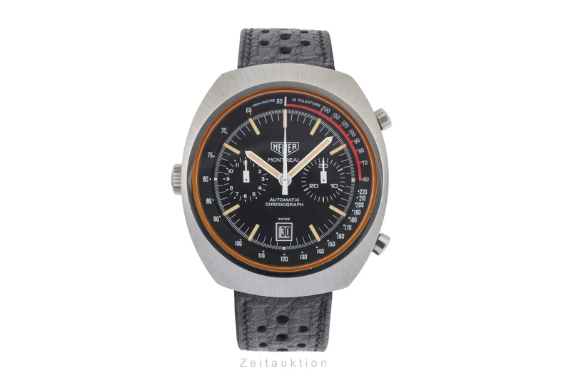 Heuer Montreal chronograph steel automatic men's watch 110.503NC Vintage [2603943]