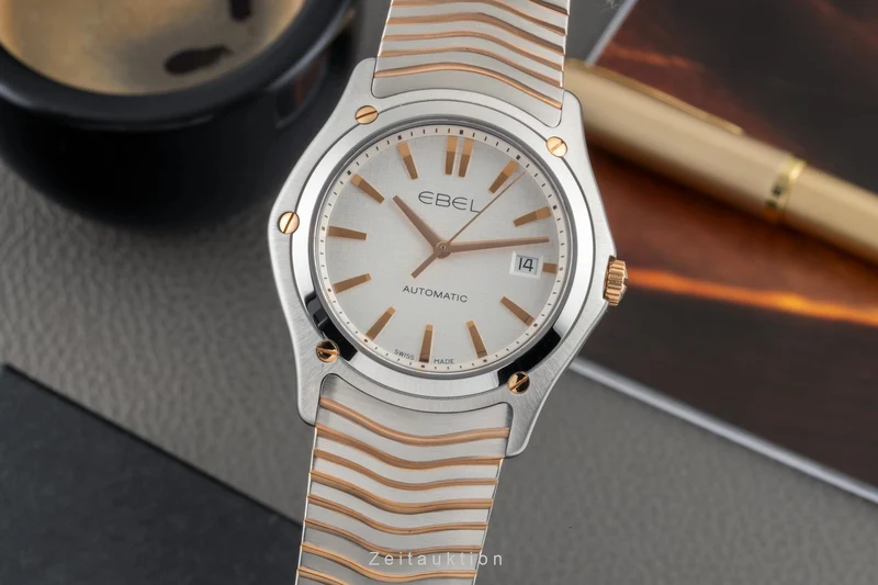 Ebel Classic Wave steel / gold automatic men's watch 1216087 E1120F55 [2604662]