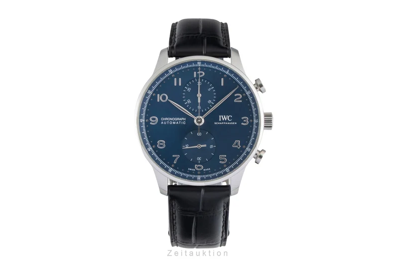 IWC Portugieser chronograph steel automatic men's watch IW371606 LP: 9100EUR [2604723]